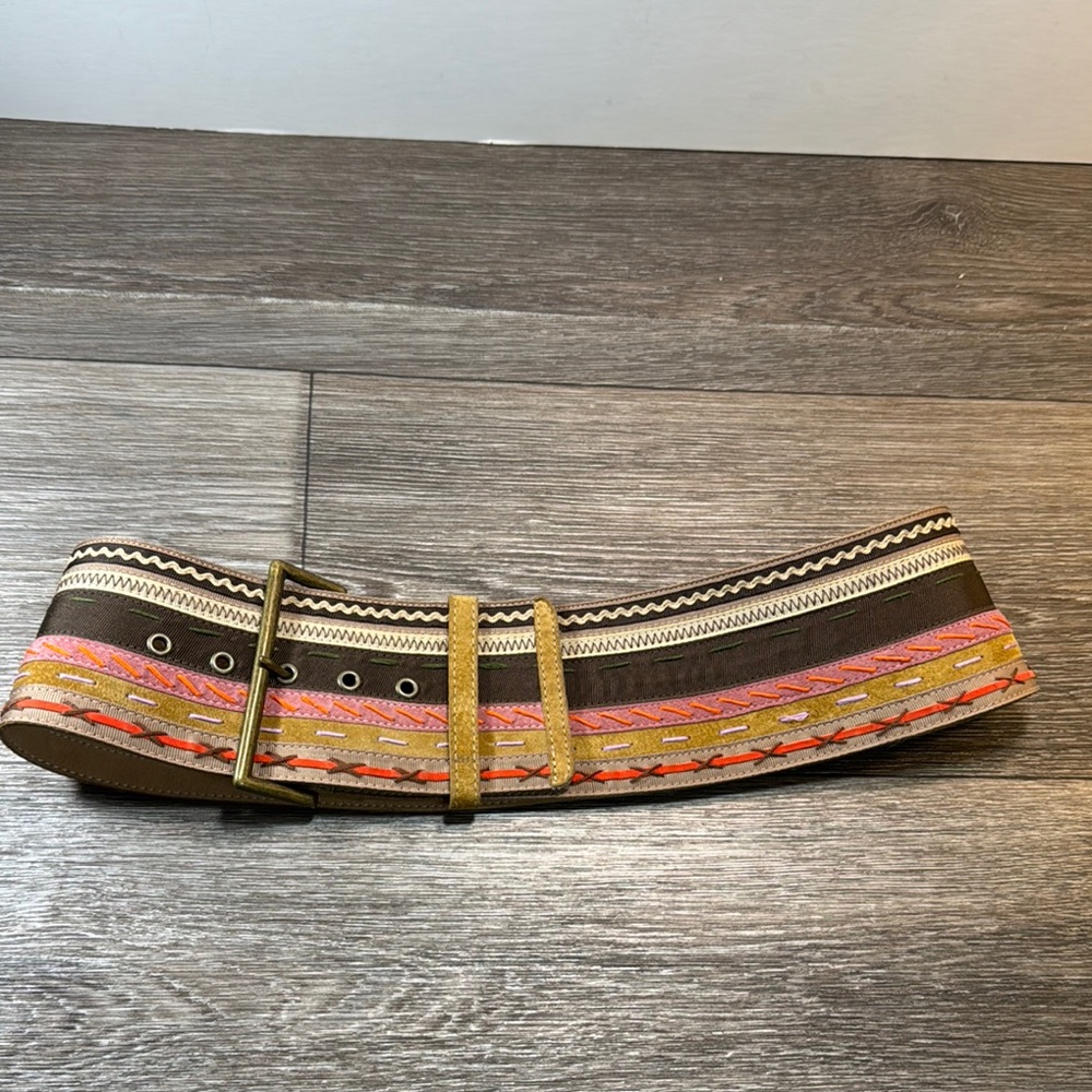 Streets Ahead woman’s colorful Belt medium size 36” - Picture 6 of 8
